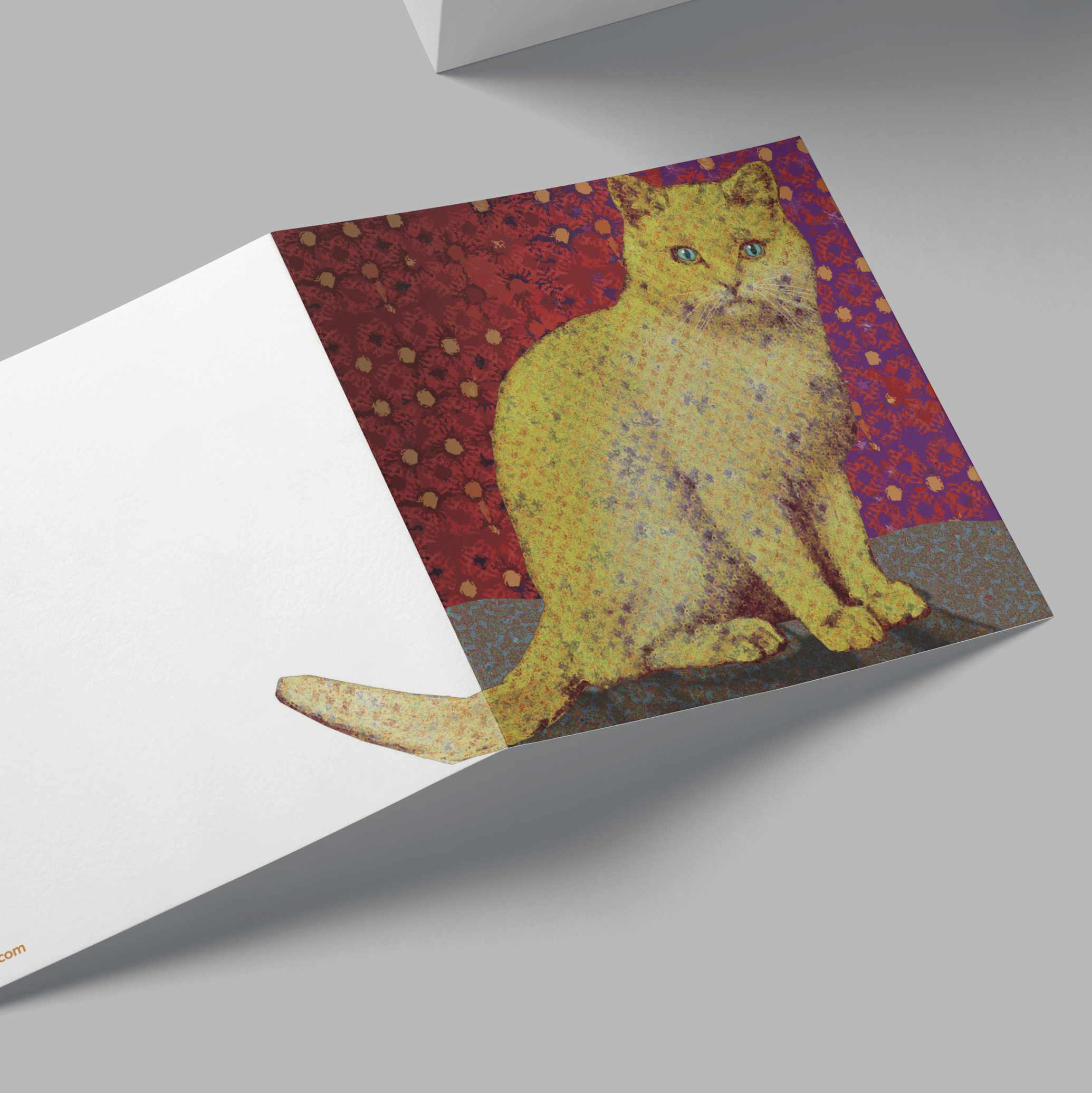 Yellow Cat Card